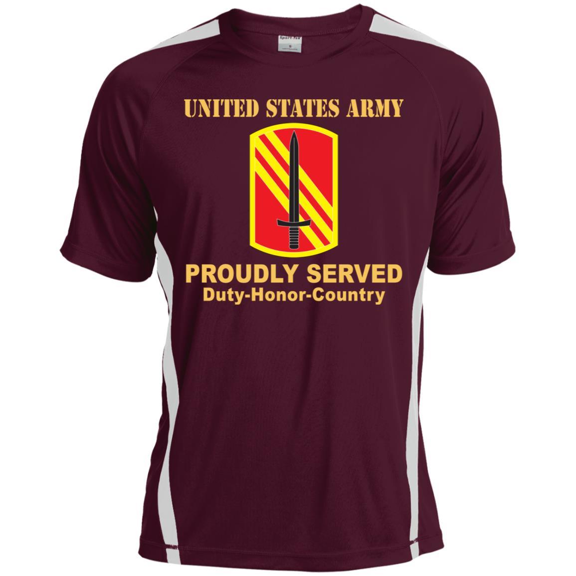 US ARMY 113 SUSTAINMENT BRIGADE- Proudly Served T-Shirt On Front For Men-TShirt-Army-Veterans Nation