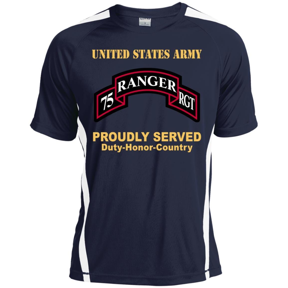 US ARMY 75TH RANGER REGIMENT - Proudly Served T-Shirt On Front For Men-TShirt-Army-Veterans Nation
