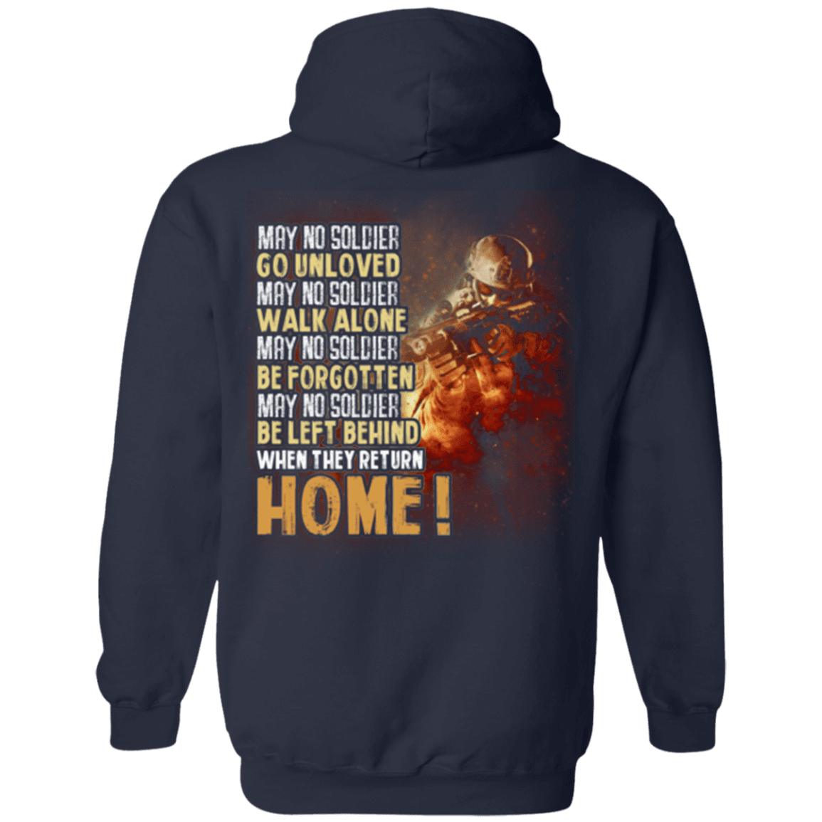 Military T-Shirt "Veteran - Go Unloved, Walk Alone, Be Forgotten, Be Left Behind, Home"-TShirt-General-Veterans Nation