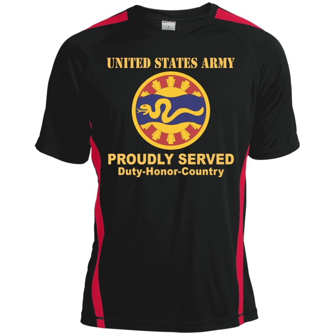 US ARMY 116TH CAVALRY BRIGADE- Proudly Served T-Shirt On Front For Men-TShirt-Army-Veterans Nation