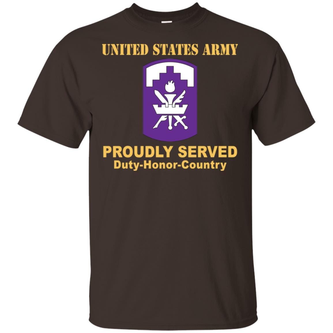 US ARMY 353 CIVIL AFFAIRS COMMAND- Proudly Served T-Shirt On Front For Men-TShirt-Army-Veterans Nation
