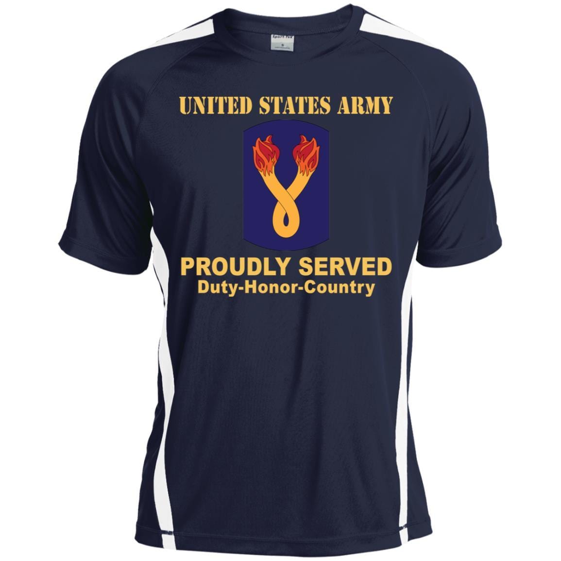 US ARMY 196TH INFANTRY BRIGADE- Proudly Served T-Shirt On Front For Men-TShirt-Army-Veterans Nation