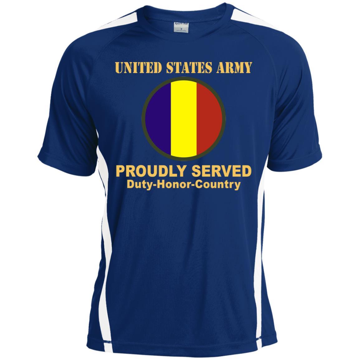 US ARMY TRAINING AND DOCTRINE COMMAND- Proudly Served T-Shirt On Front For Men-TShirt-Army-Veterans Nation