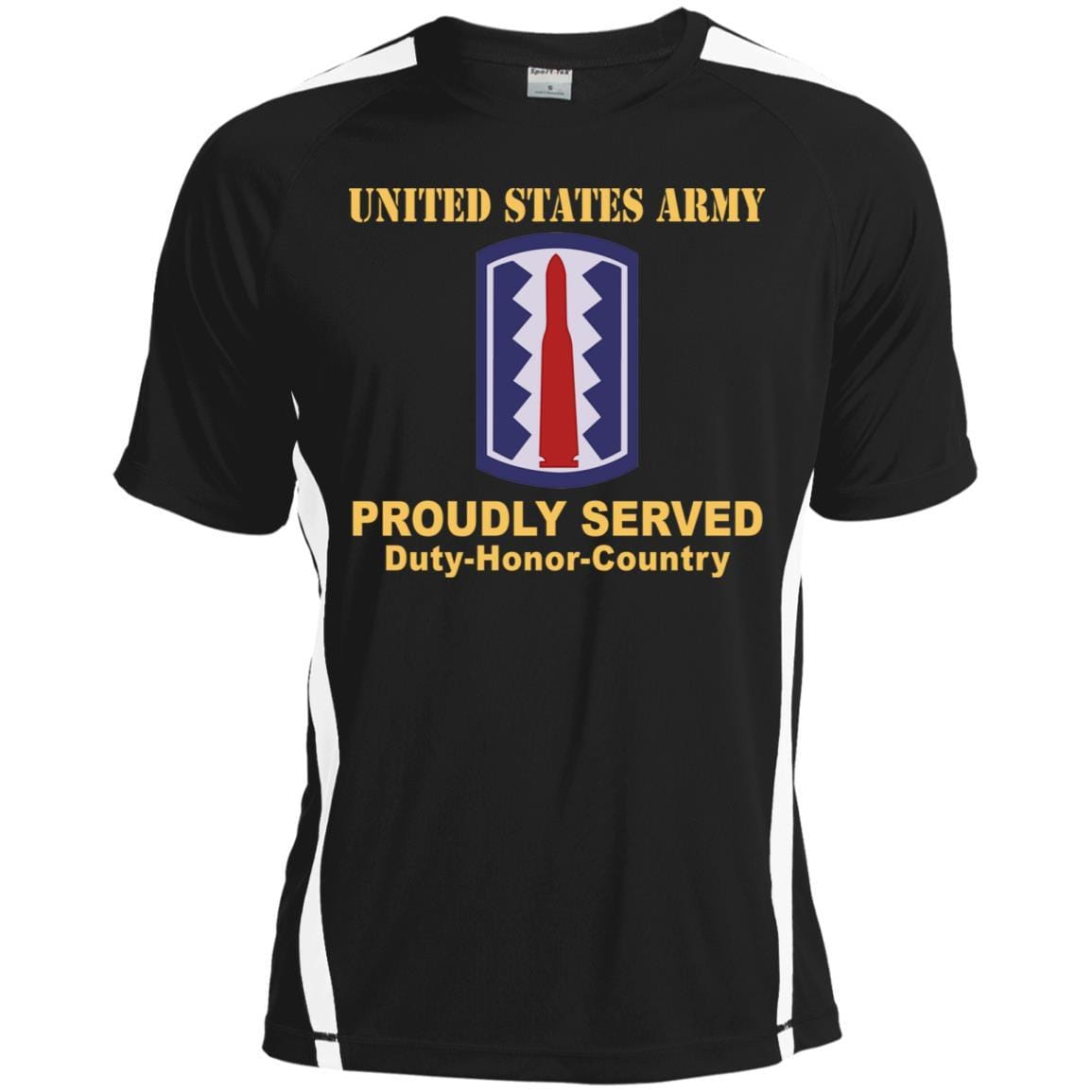 US ARMY 197TH INFANTRY BRIGADE - Proudly Served T-Shirt On Front For Men-TShirt-Army-Veterans Nation