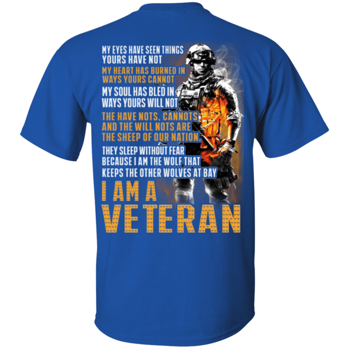 Military T-Shirt "I Am A Veteran"-TShirt-General-Veterans Nation