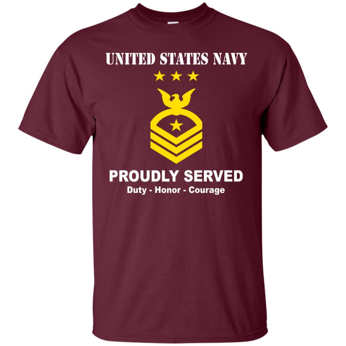 US Navy E-9 Master Chief Petty Officer Of The Navy E9 MCPON Senior Enlisted Advisor T shirt Men Front - T Shirts For Navy Ranks-TShirt-Navy-Veterans Nation