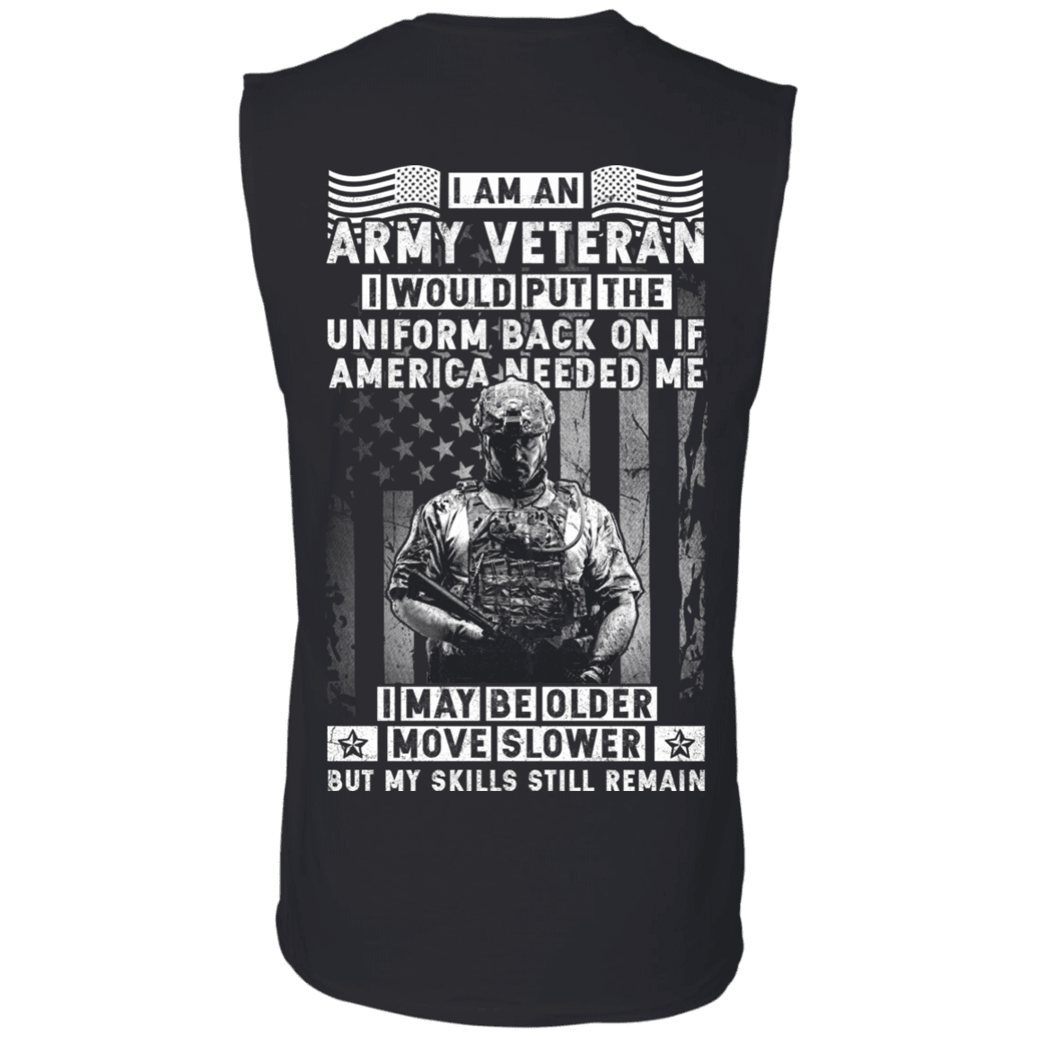 I am an Army Veteran Men Back T Shirts-TShirt-Army-Veterans Nation