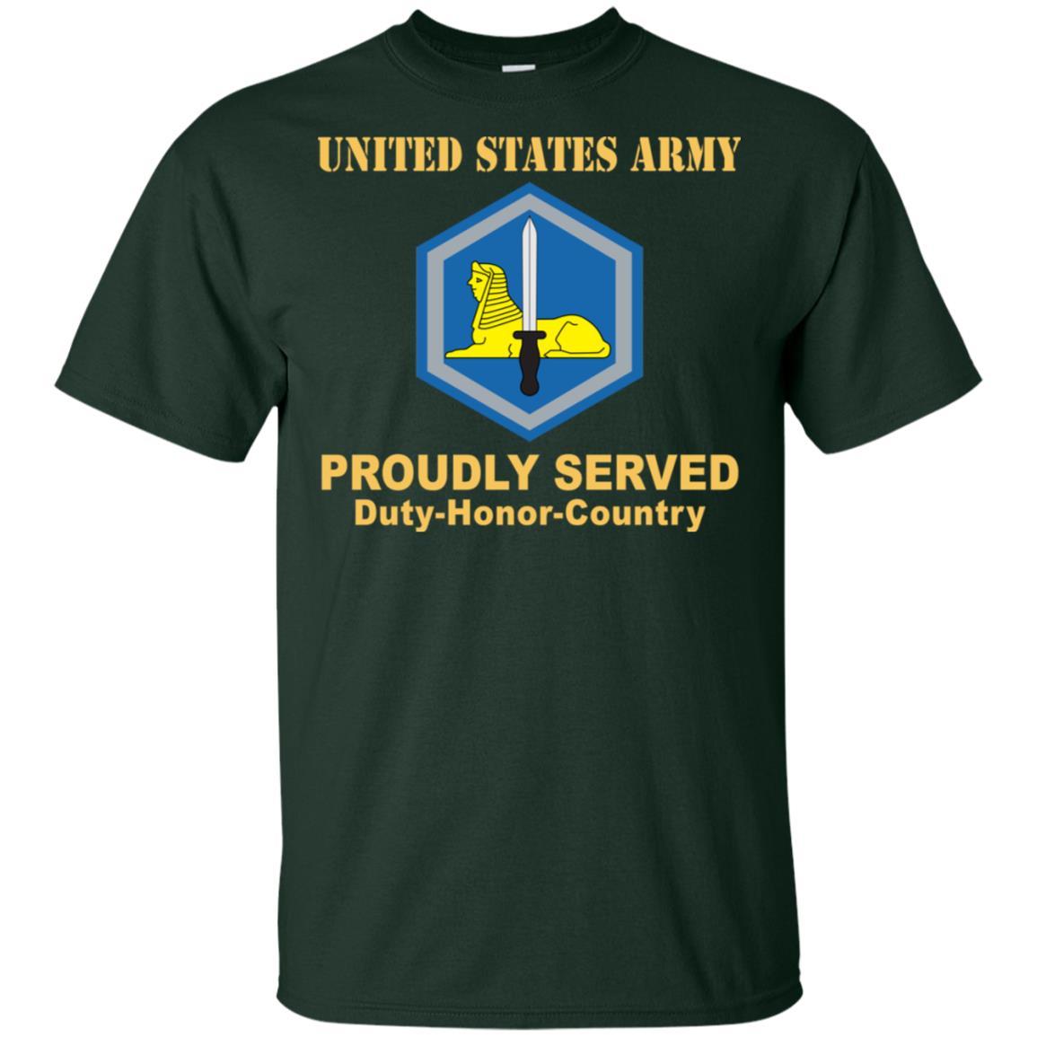 US ARMY 66TH MILITARY INTELLIGENCE BRIGADE - Proudly Served T-Shirt On Front For Men-TShirt-Army-Veterans Nation