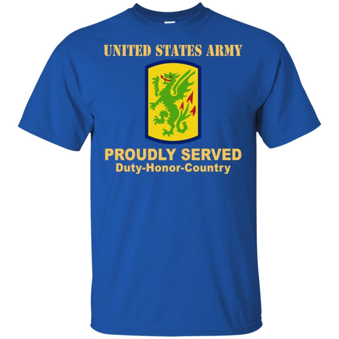 US ARMY 415 CHEMICAL BRIGADE- Proudly Served T-Shirt On Front For Men-TShirt-Army-Veterans Nation