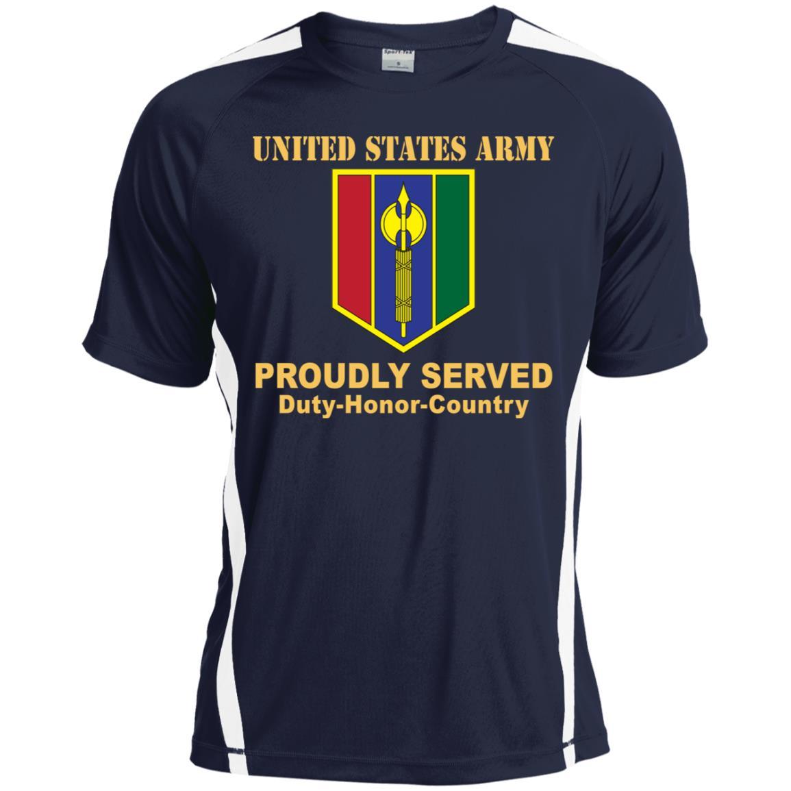 US ARMY 302 MANEUVER ENHANCEMENT BRIGADE- Proudly Served T-Shirt On Front For Men-TShirt-Army-Veterans Nation