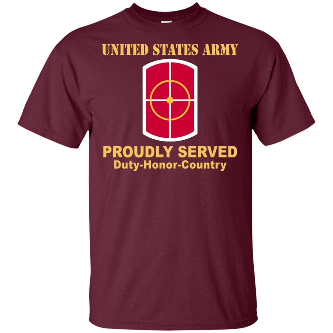 US ARMY 420TH ENGINEER BRIGADE- Proudly Served T-Shirt On Front For Men-TShirt-Army-Veterans Nation