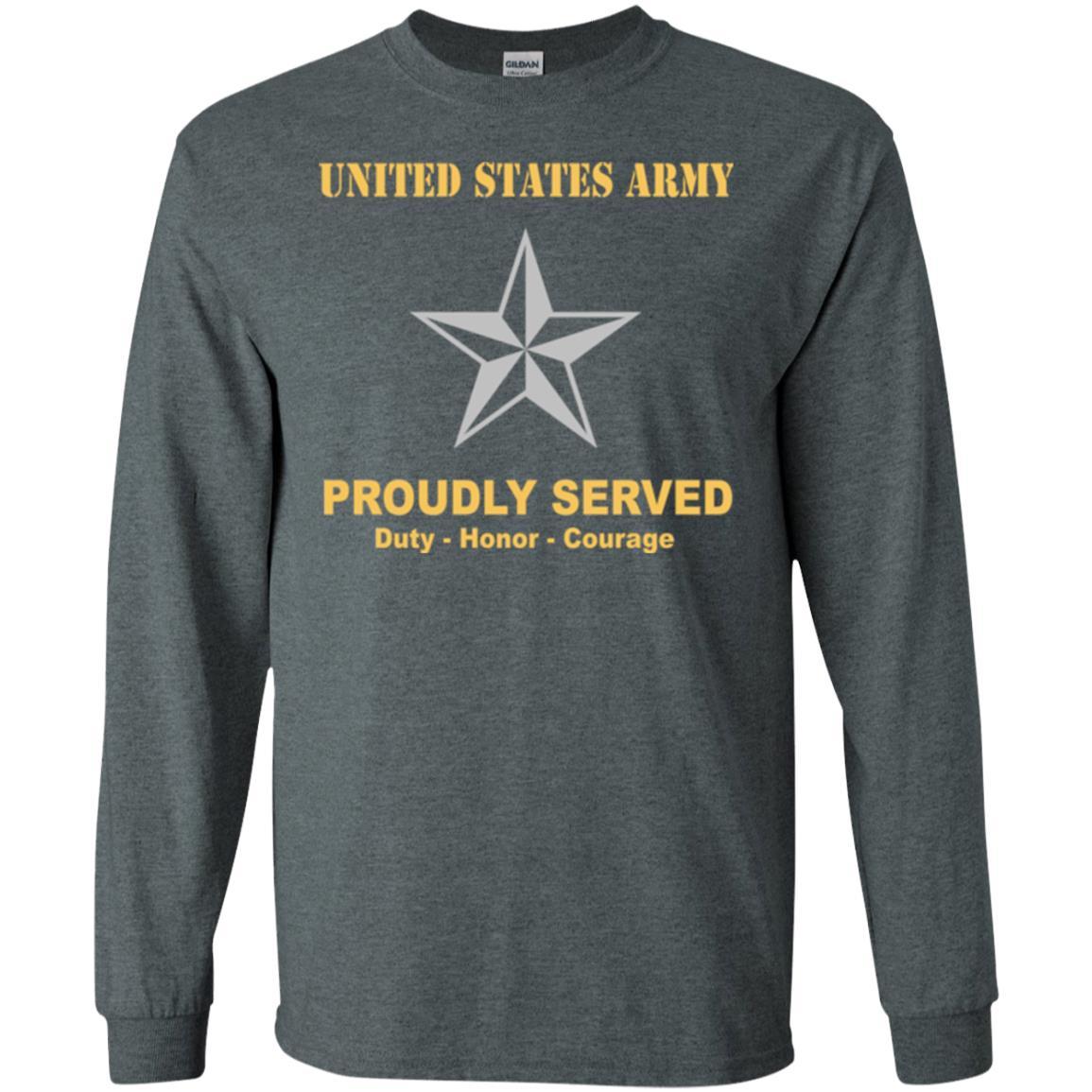 US Army O-7 Brigadier General O7 BG General Officer Ranks Men Front Shirt US Army Rank-TShirt-Army-Veterans Nation