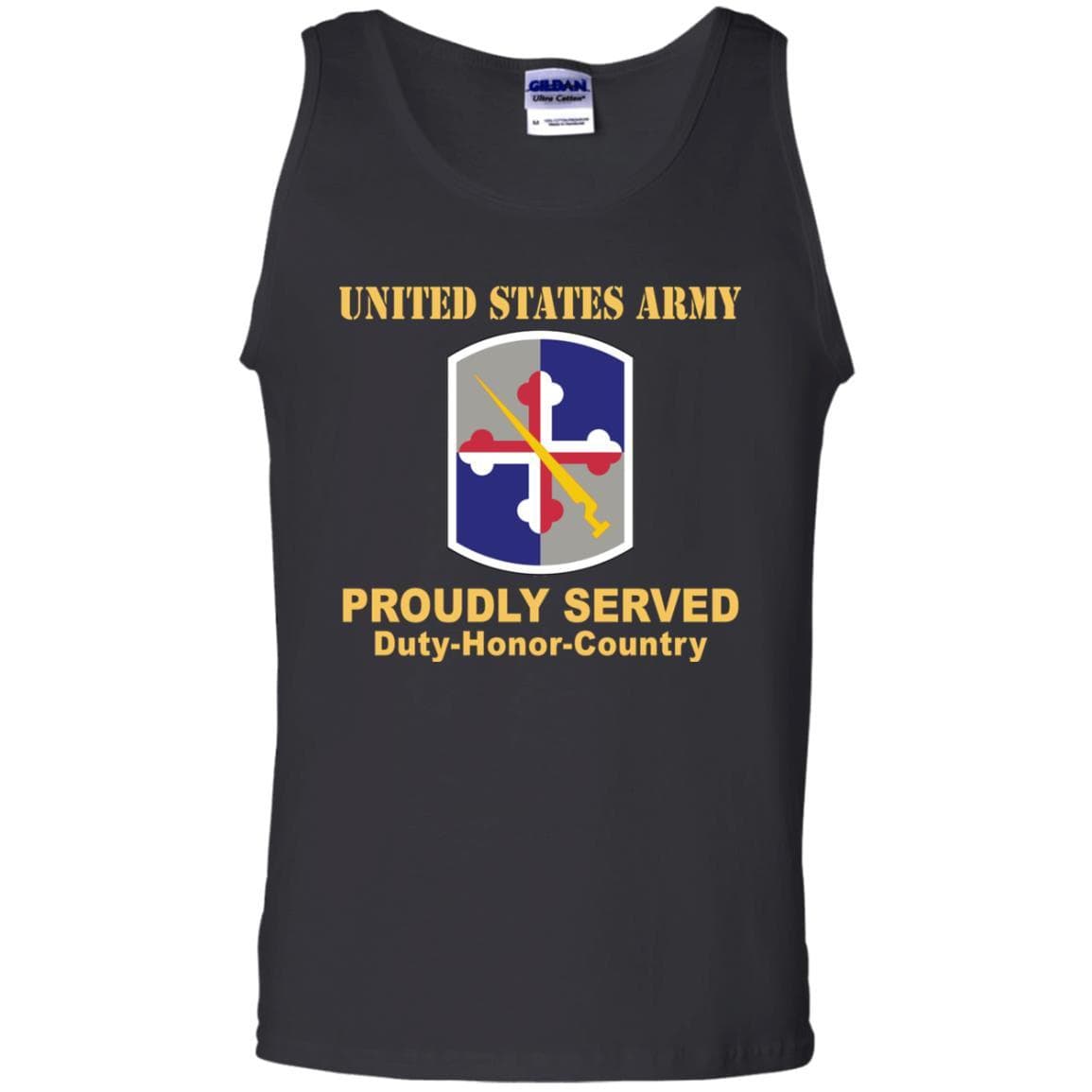 US ARMY 58TH EXPEDITIONARY MILITARY INTELLIGENCE BRIGADE - Proudly Served T-Shirt On Front For Men-TShirt-Army-Veterans Nation