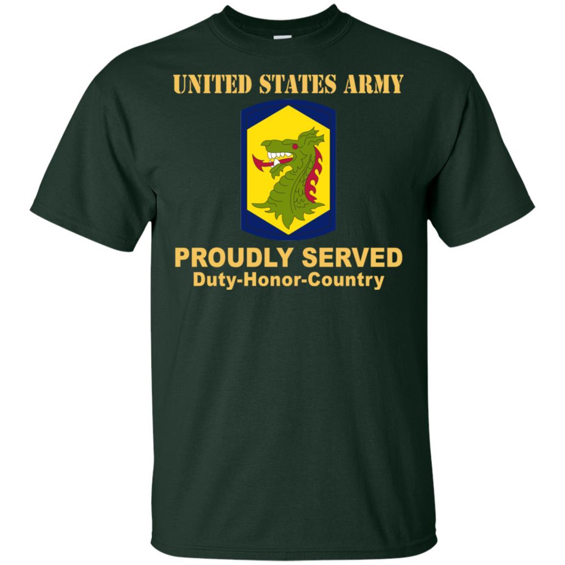 US ARMY 404 MANEUVER ENHANCEMENT BRIGADE- Proudly Served T-Shirt On Front For Men-TShirt-Army-Veterans Nation
