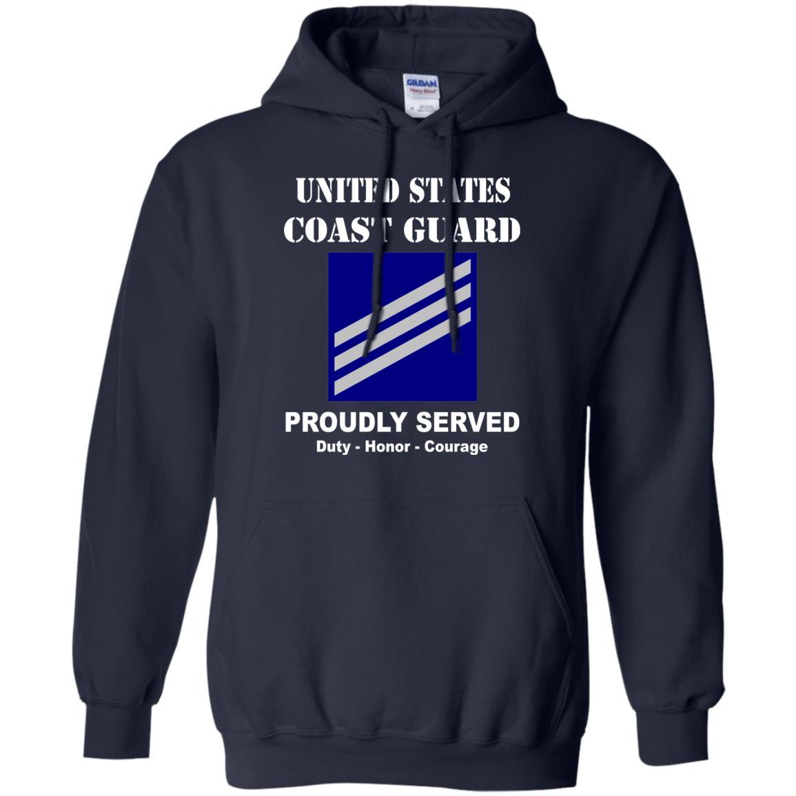 US Coast Guard E-3 Seaman E3 SN Seaman Men Front USCG T Shirt-TShirt-USCG-Veterans Nation