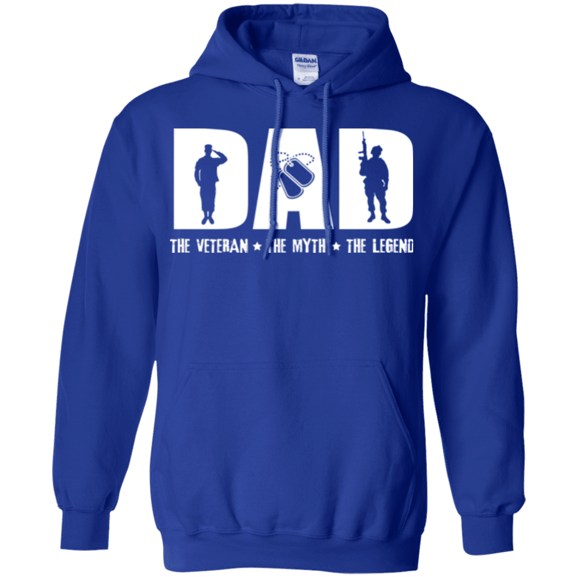 Military T-Shirt "DAD THE VETERAN - THE MYTH - THE LEGEND"-TShirt-General-Veterans Nation