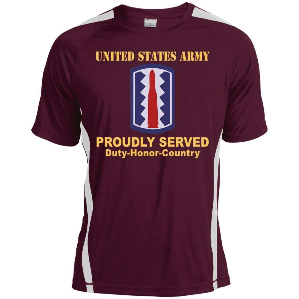 US ARMY 197TH INFANTRY BRIGADE - Proudly Served T-Shirt On Front For Men-TShirt-Army-Veterans Nation