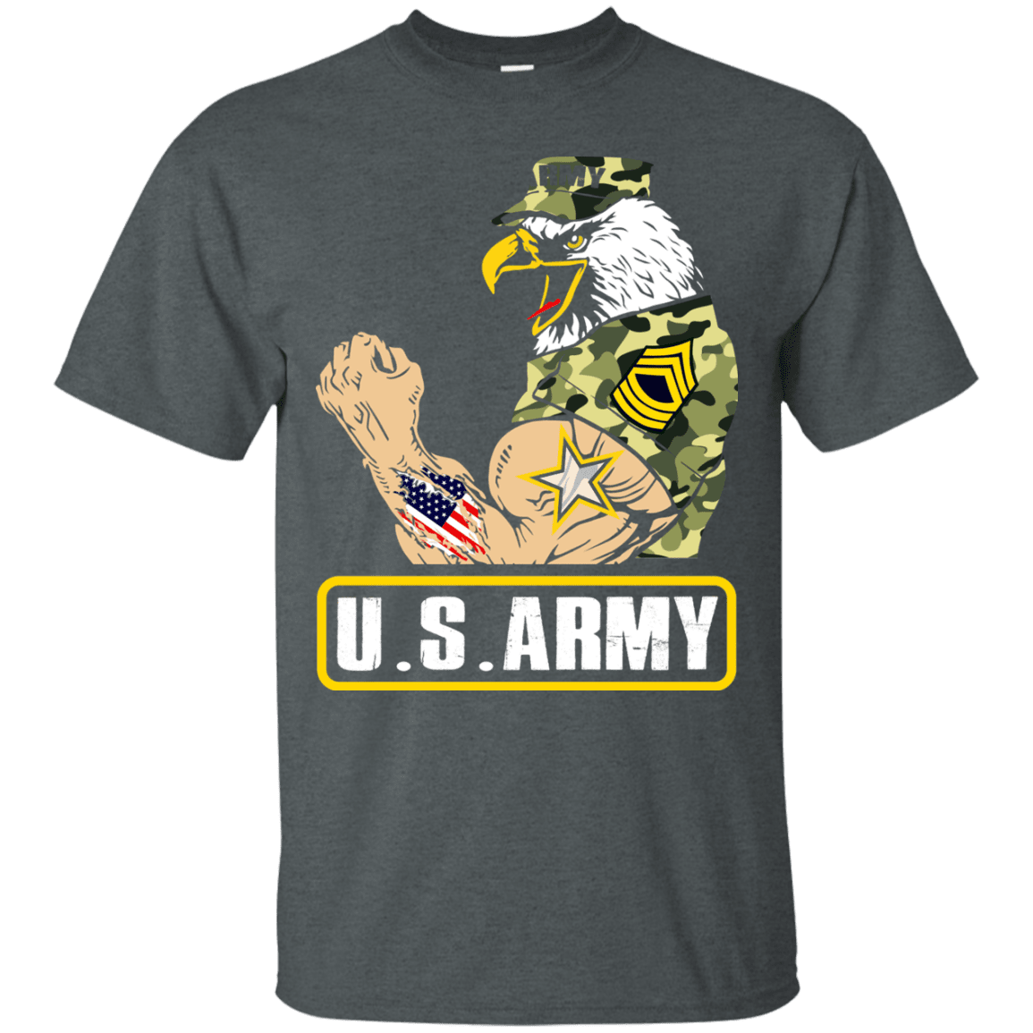 US Army Strong Front T Shirts-TShirt-Army-Veterans Nation