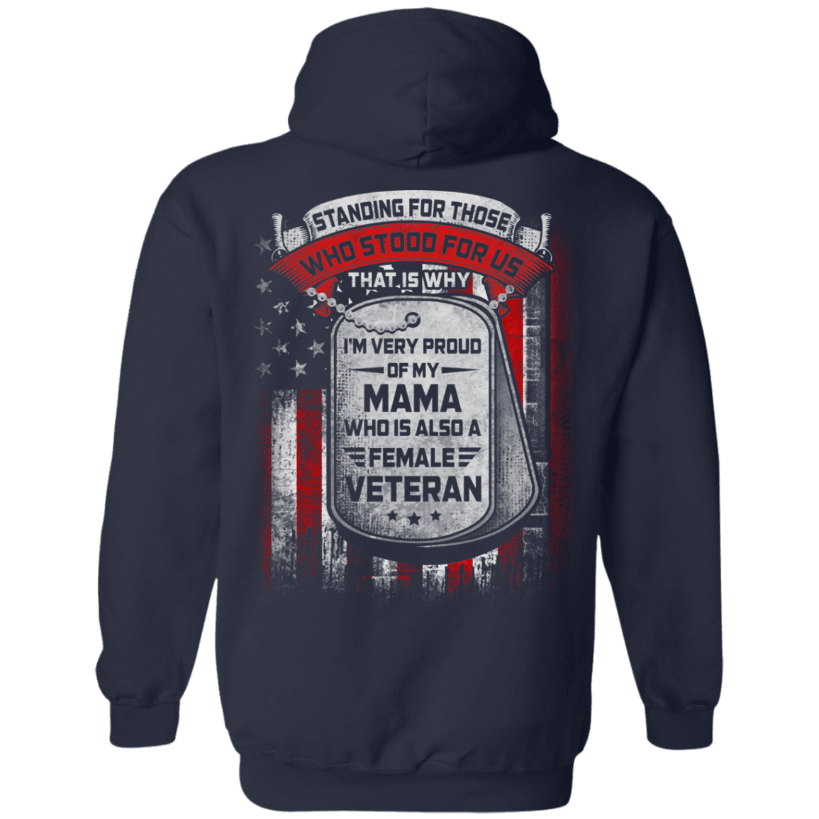 Military T-Shirt "Standing For Those Who Stood Back"-TShirt-General-Veterans Nation