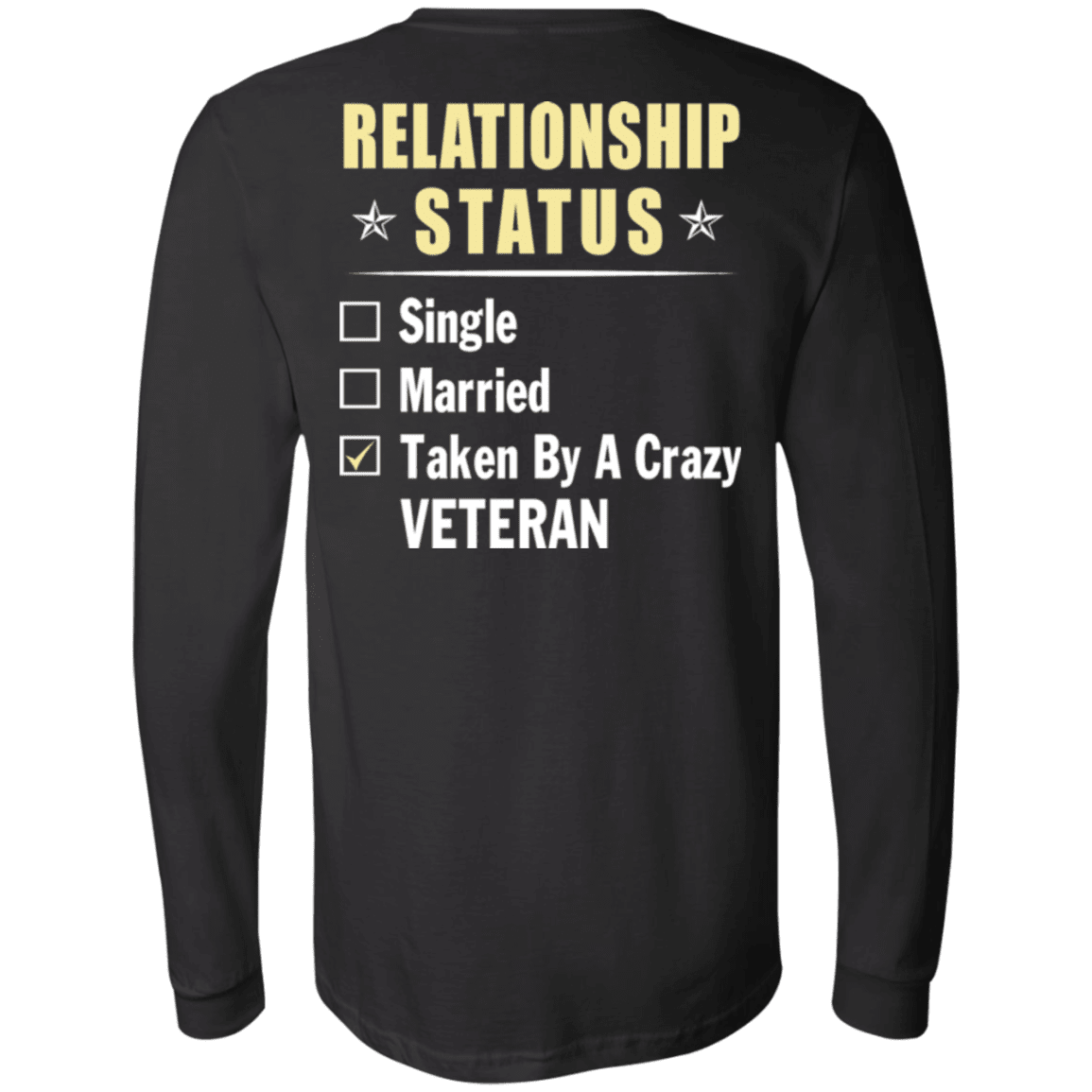 Military T-Shirt "Veteran Relationship Status"-TShirt-General-Veterans Nation