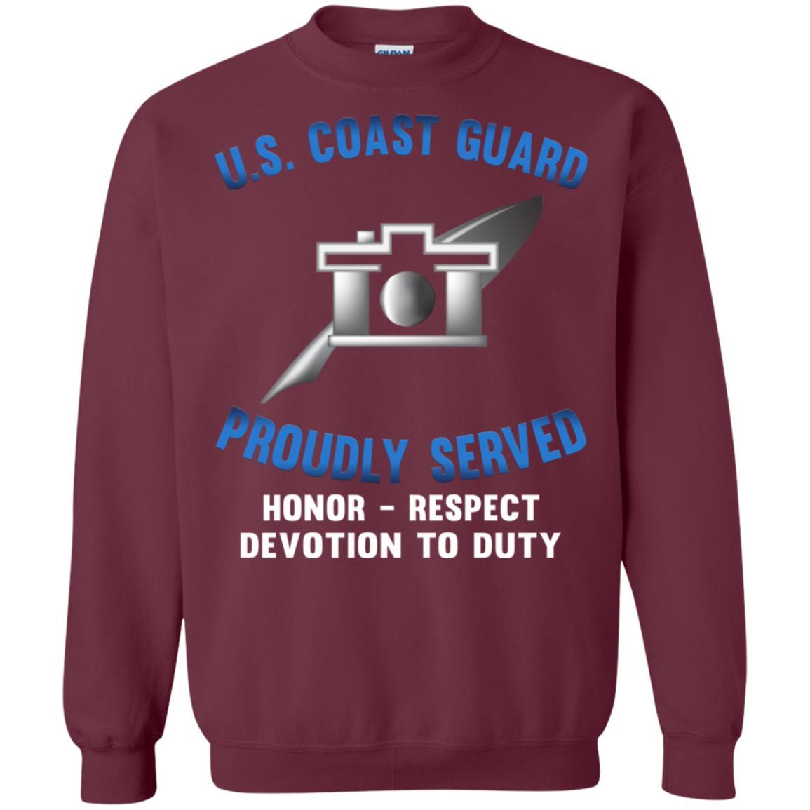 USCG PUBLIC AFFAIRS SPECIALIST PA Logo Proudly Served T-Shirt For Men On Front-TShirt-USCG-Veterans Nation