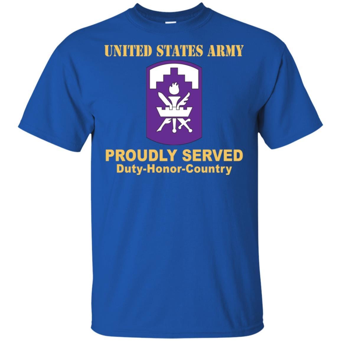 US ARMY 353 CIVIL AFFAIRS COMMAND- Proudly Served T-Shirt On Front For Men-TShirt-Army-Veterans Nation