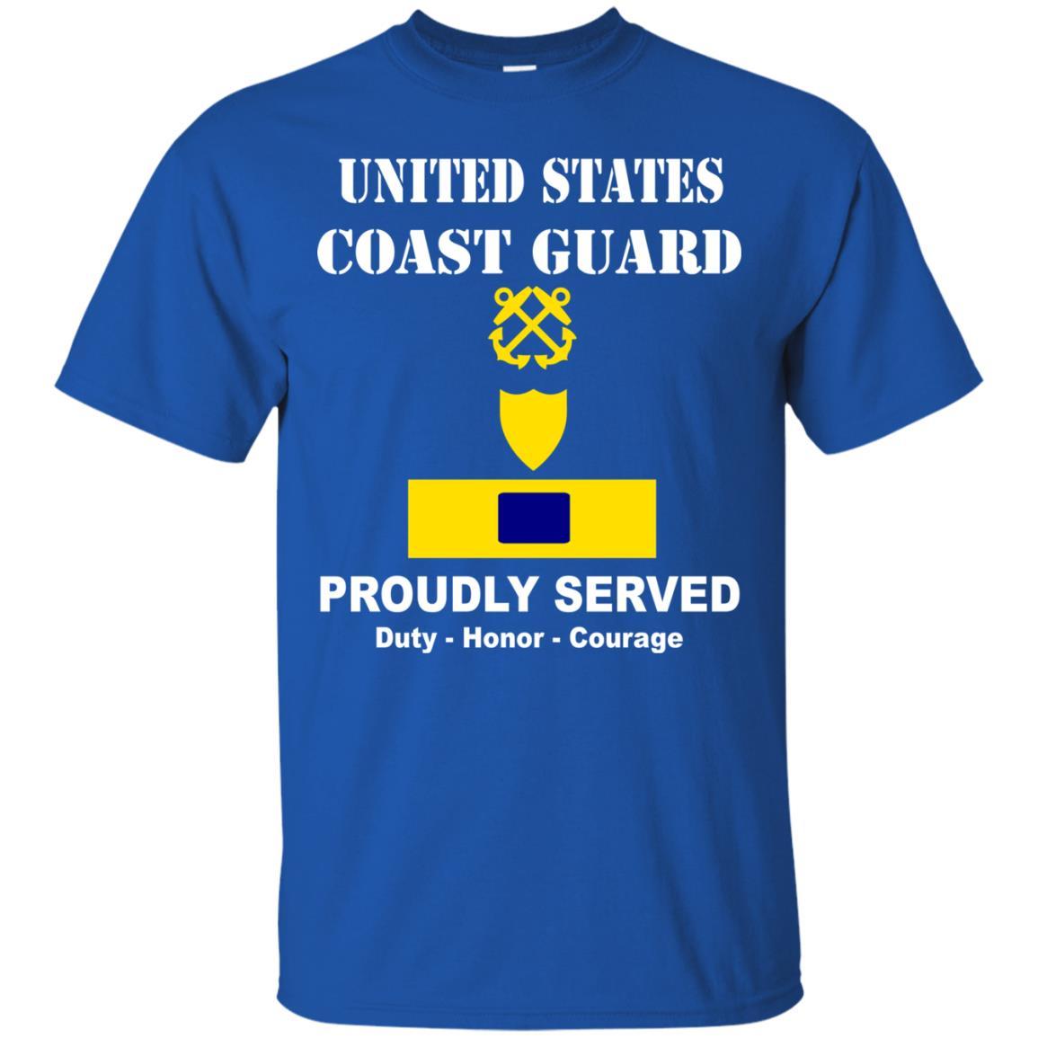 US Coast Guard W-4 Chief Warrant Officer 4 W4 CWO-4 Chief Warrant Officer Men Front USCG T Shirt-TShirt-USCG-Veterans Nation