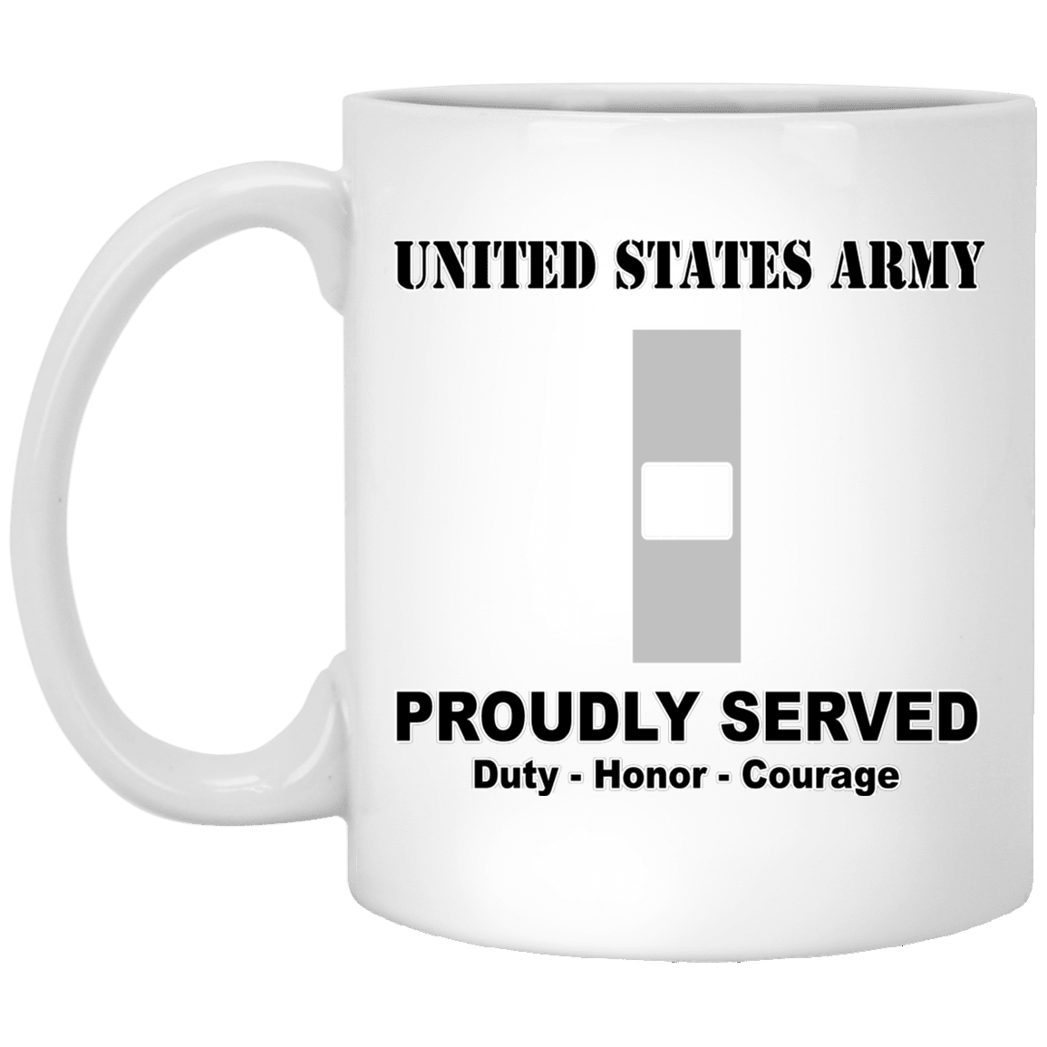 US Army W-1 Warrant Officer 1 W1 WO1 Warrant Officer Ranks White Coffee Mug - Stainless Travel Mug-Mug-Army-Ranks-Veterans Nation
