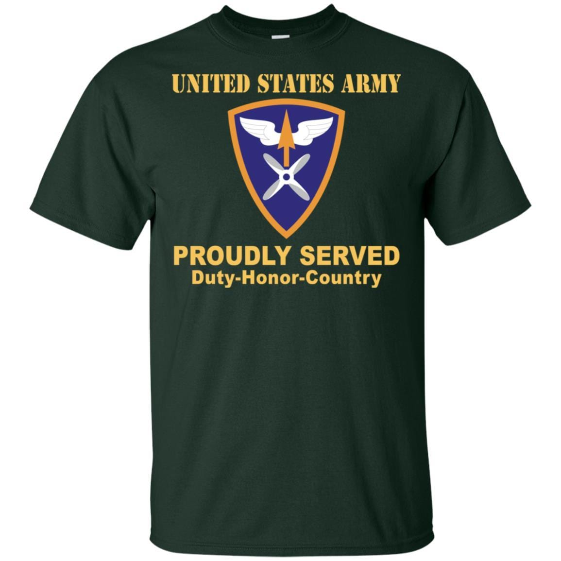 US ARMY 110TH AVIATION BRIGADE- Proudly Served T-Shirt On Front For Men-TShirt-Army-Veterans Nation