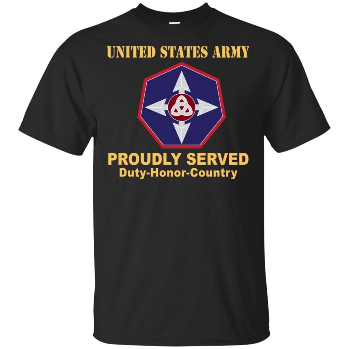 US ARMY 364TH EXPEDITIONARY SUSTAINMENT COMMAND- Proudly Served T-Shirt On Front For Men-TShirt-Army-Veterans Nation