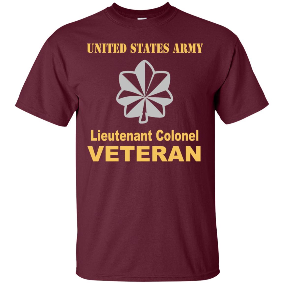 US Army O-5 Lieutenant Colonel O5 LTC Field Officer Veteran Men T Shirt On Front-TShirt-Army-Veterans Nation