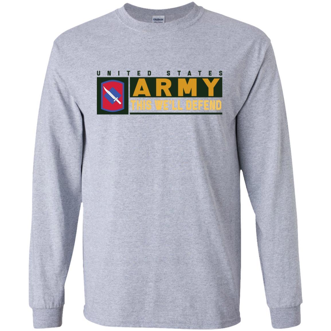 US Army 39TH INFANTRY BRIGADE- This We'll Defend T-Shirt On Front For Men-TShirt-Army-Veterans Nation