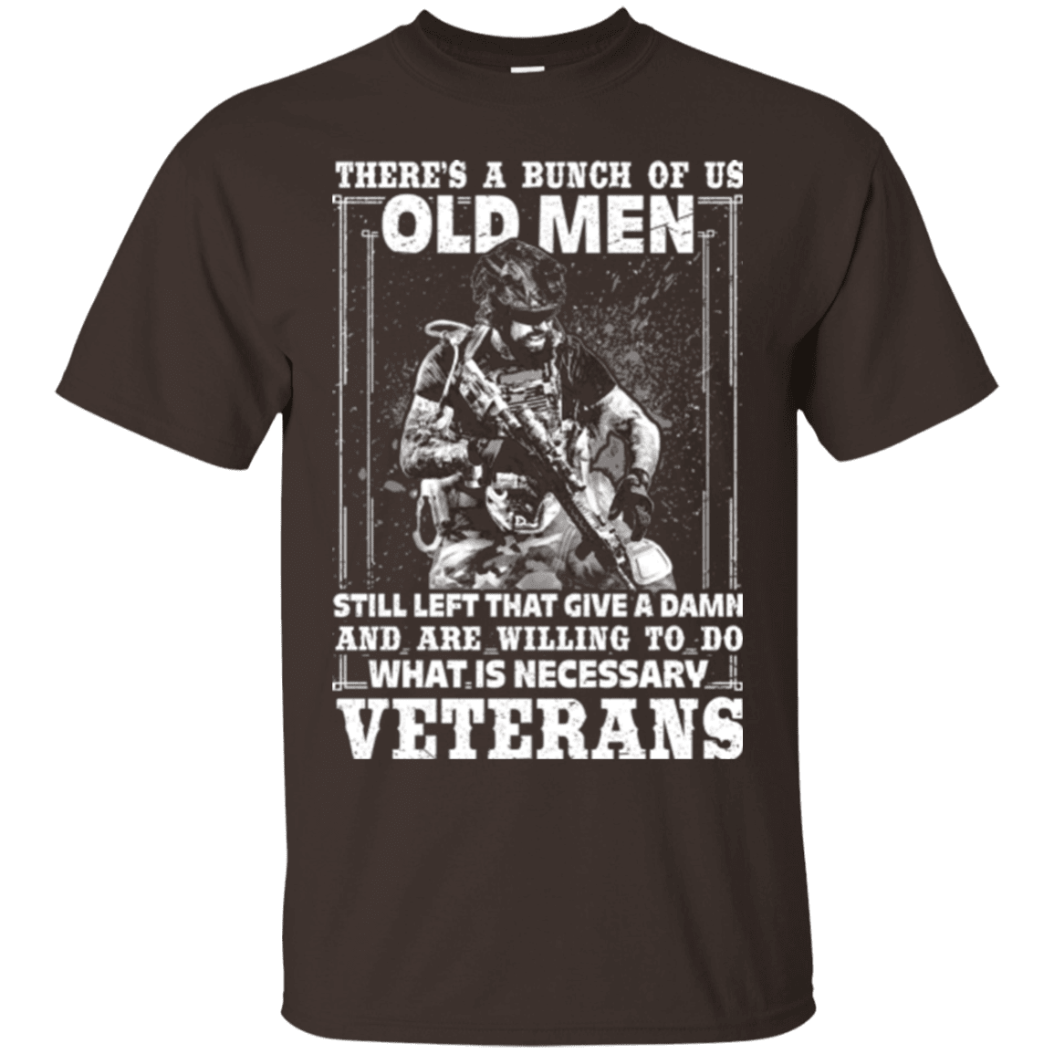 Military T-Shirt "OLD VETERAN ARE WILLING TO DO"-TShirt-General-Veterans Nation