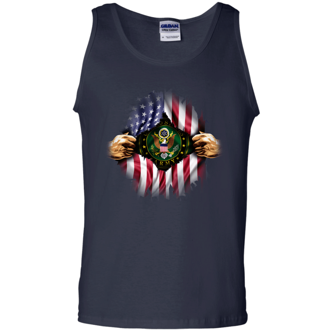 Proud Army Hero Men Front T Shirt-TShirt-Army-Veterans Nation