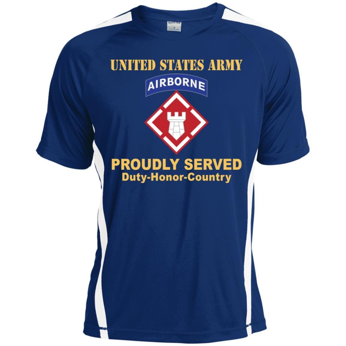 US ARMY 20TH ENGINEER BRIGADE- Proudly Served T-Shirt On Front For Men-TShirt-Army-Veterans Nation