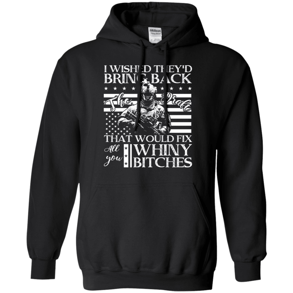 Military T-Shirt "I Wished They'd Bring Back Veteran" Front-TShirt-General-Veterans Nation