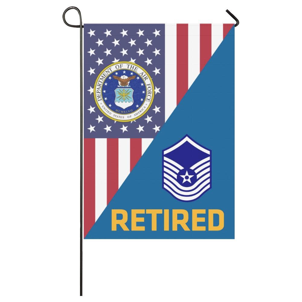 US Air Force E-8 Old Style Retired House Flag 28 inches x 40 inches Twin-Side Printing-HouseFlag-USAF-Ranks-Veterans Nation