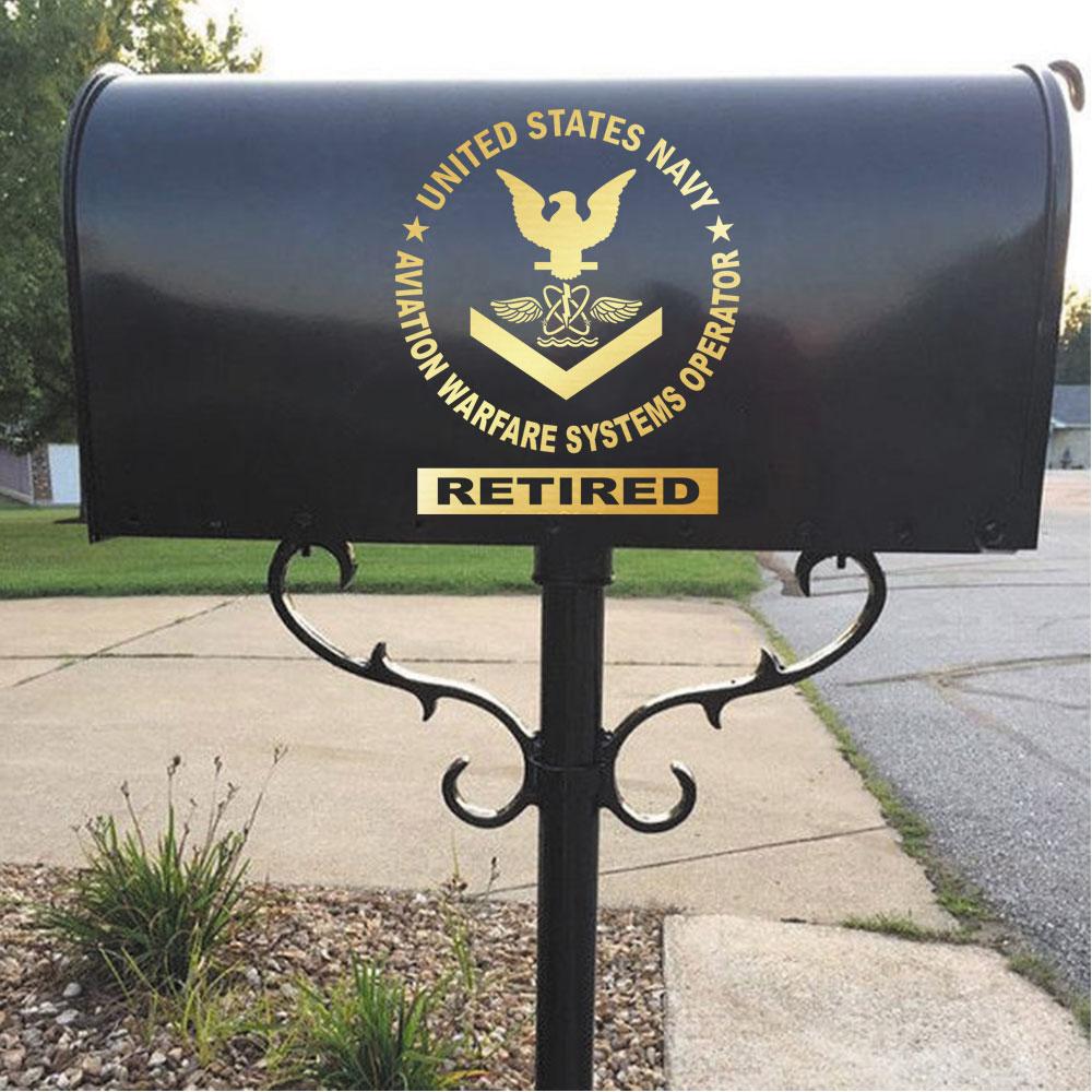 US Navy Aviation Warfare Systems Operator AW Rating Badges Clear Stickers-Decal-Navy-Rating-Veterans Nation