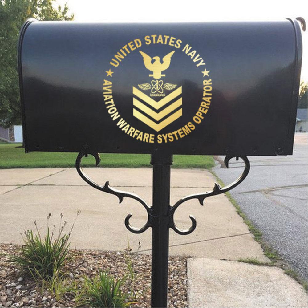 US Navy Aviation Warfare Systems Operator AW Rating Badges Clear Stickers-Decal-Navy-Rating-Veterans Nation