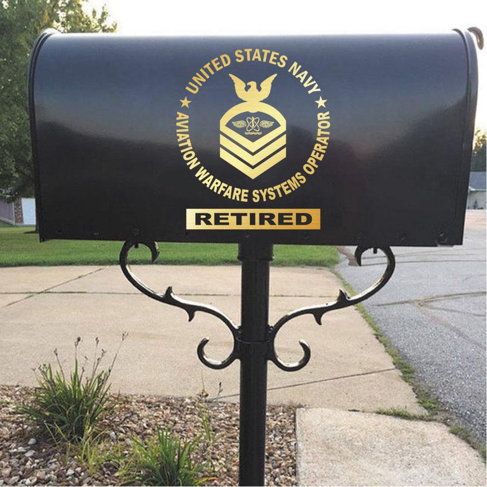 US Navy Aviation Warfare Systems Operator AW Rating Badges Clear Stickers-Decal-Navy-Rating-Veterans Nation