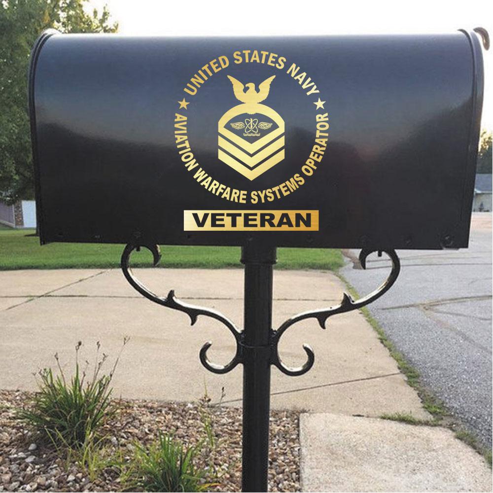 US Navy Aviation Warfare Systems Operator AW Rating Badges Clear Stickers-Decal-Navy-Rating-Veterans Nation