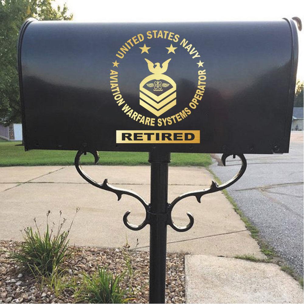 US Navy Aviation Warfare Systems Operator AW Rating Badges Clear Stickers-Decal-Navy-Rating-Veterans Nation