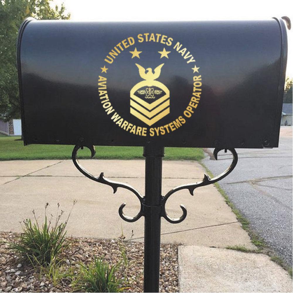 US Navy Aviation Warfare Systems Operator AW Rating Badges Clear Stickers-Decal-Navy-Rating-Veterans Nation