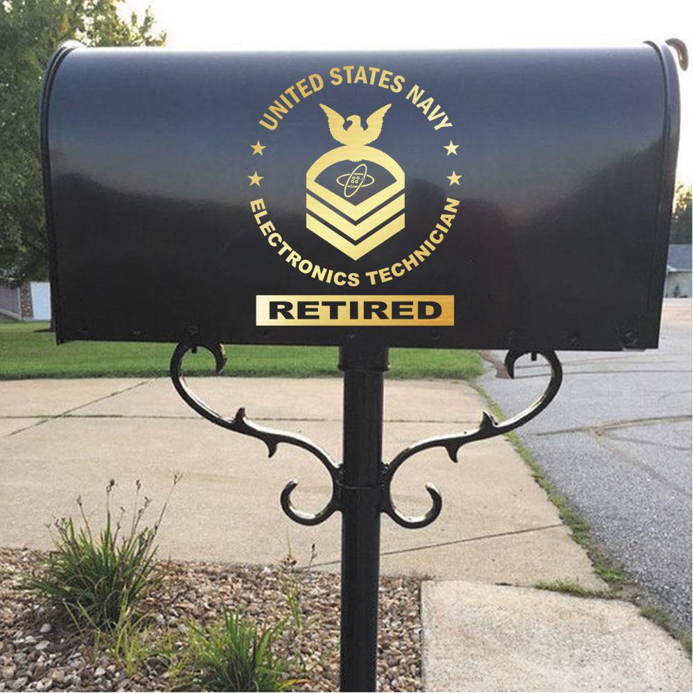 US Navy Electronics Technician ET Rating Badges Clear Stickers-Decal-Navy-Rating-Veterans Nation