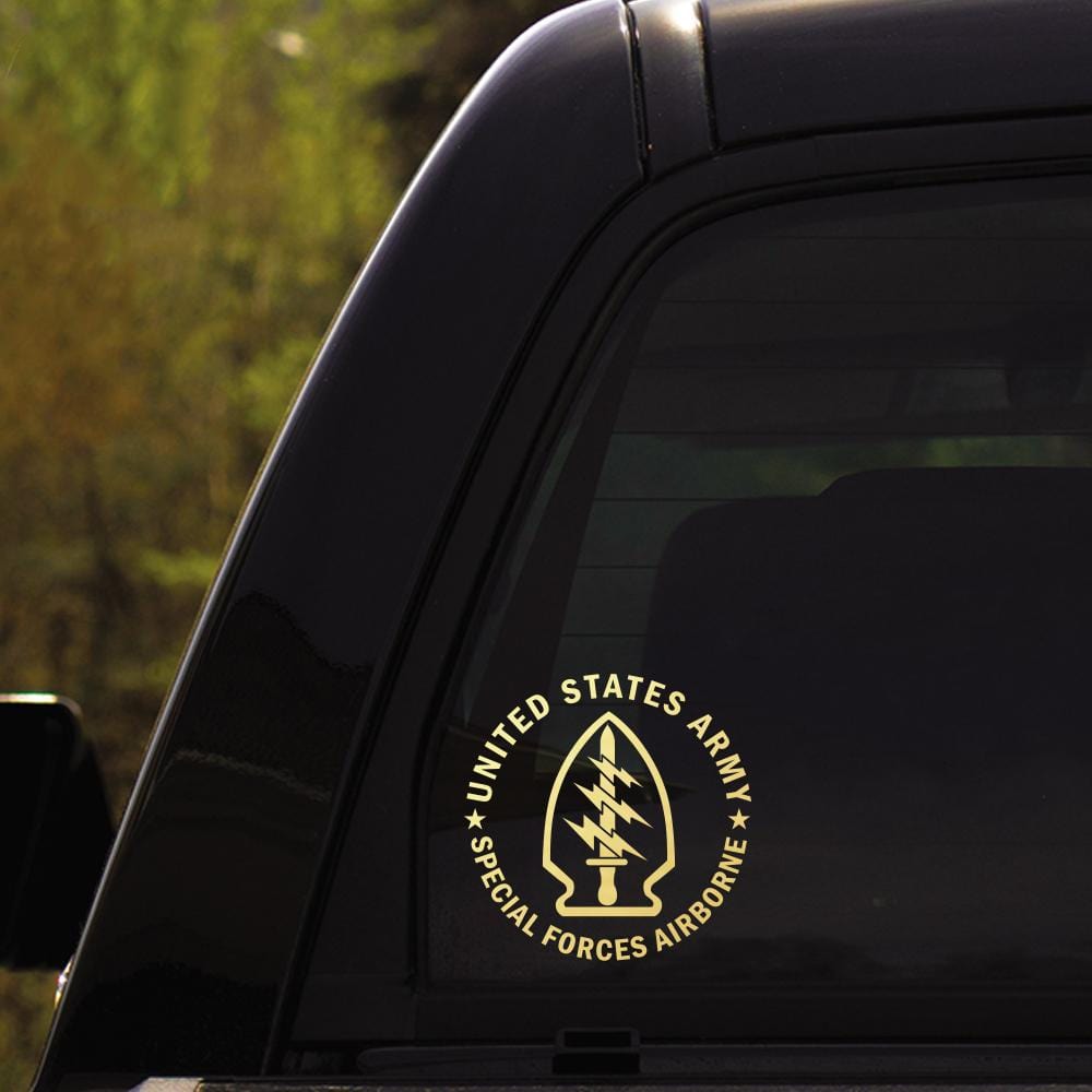 US Army Bronze Star Recipient - Special Forces Airborne - Security Agency - 3rd Infantry Division Clear Stickers-Decal-Army-CSIB-Veterans Nation
