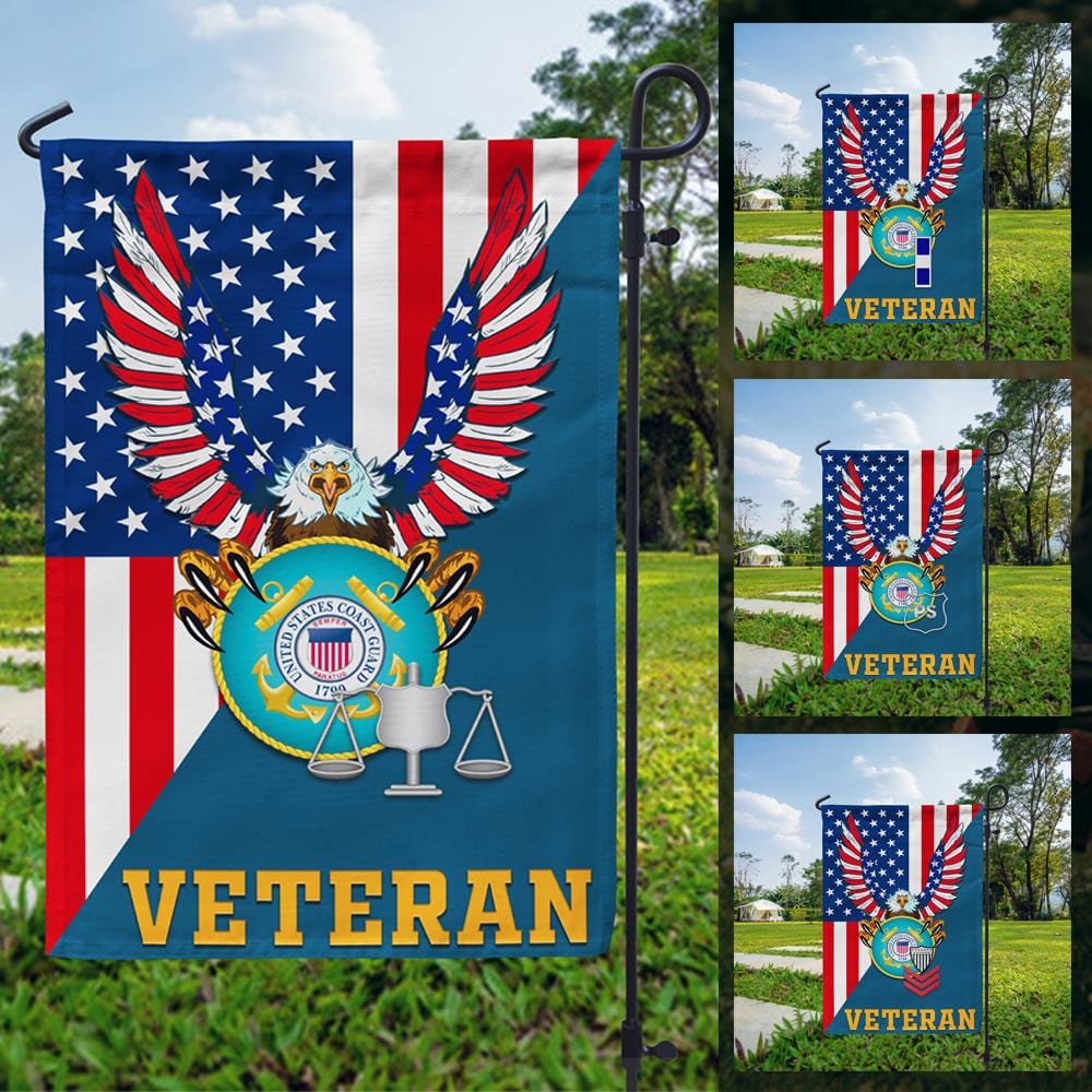 US Military Logo/Insignia D07 Veteran Garden Flag/Yard Flag 12 inches x 18 inches Twin-Side Printing-GDFlag-Personalized-Veterans Nation