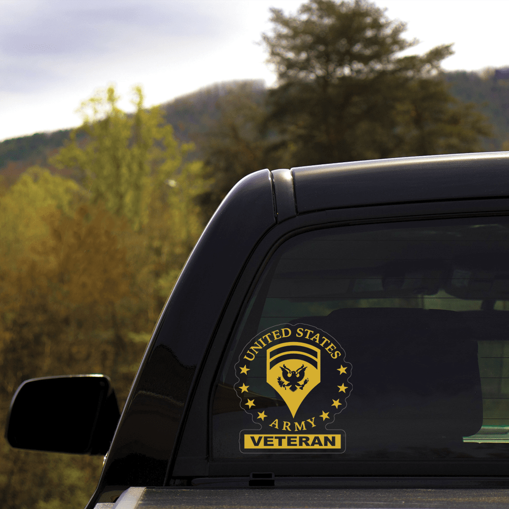 US Army Specialist SPC Ranks Clear Stickers-Decal-Army-Ranks-Veterans Nation