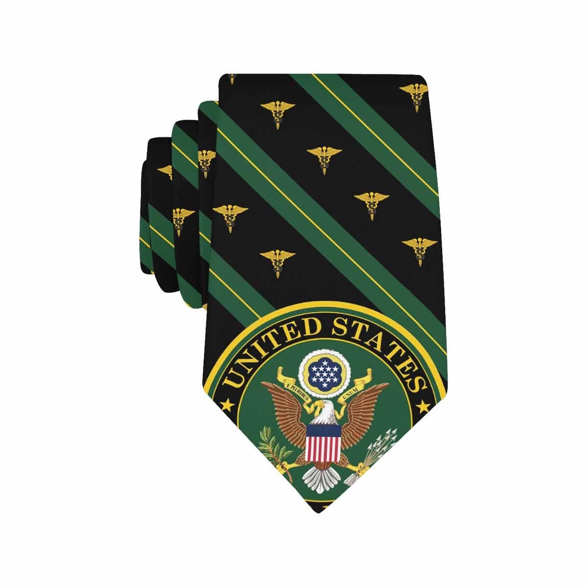 US Army Medical Specialist Corps Classic Necktie (Two Sides)-Necktie-Army-Branch-Veterans Nation