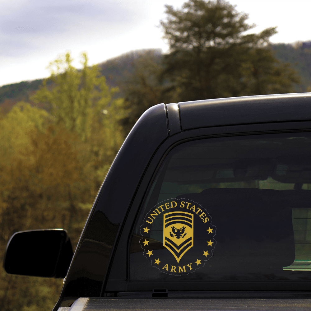 US Army Specialist SPC Ranks Clear Stickers-Decal-Army-Ranks-Veterans Nation