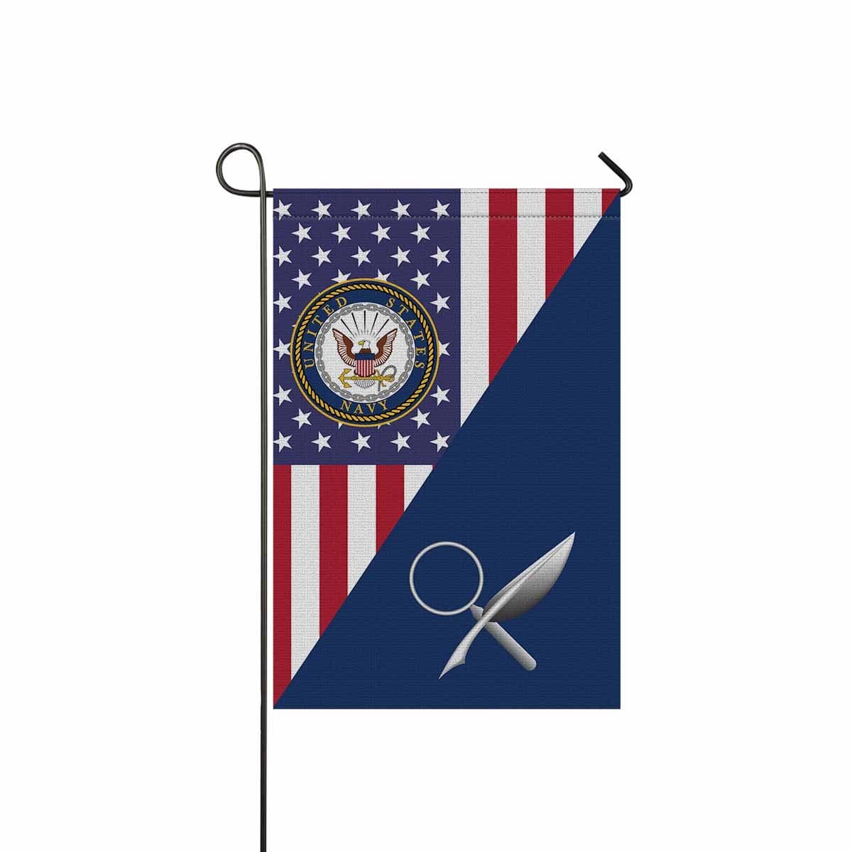 US Navy Intelligence Specialist Navy IS Garden Flag Yard Flag 12 Inche us-navy-intelligence-specialist-navy-is-garden-flag-yard-flag-12-inche
